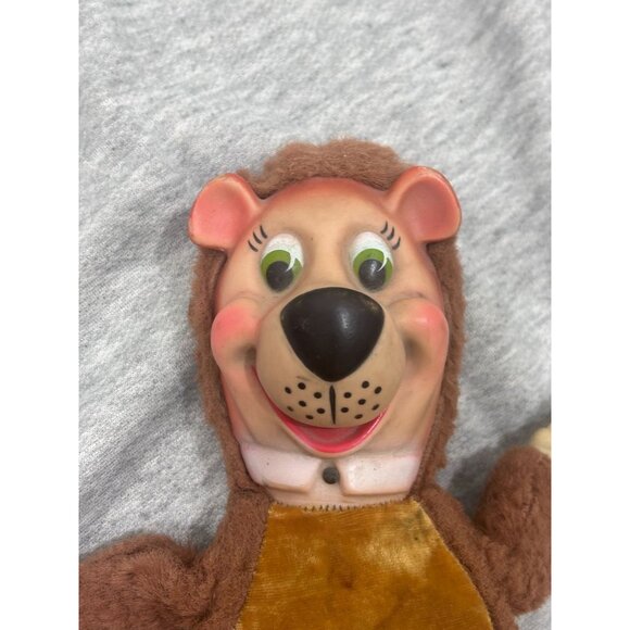 Knickerbocker Huckleberry Hound Yogi Bear Plush Plastic Rubber Face Toy 1950 - Picture 4 of 11